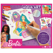 Kreativni set Maped Creativ - Bojite vodenim bojama, Barbie