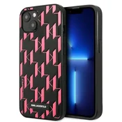 Karl Lagerfeld Monogram Plaque ovitek za iPhone 13 mini (5,4) - roza