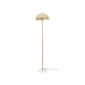 Stoječa svetilka v zlati barvi s kovinskim senčilom (višina 154 cm) Waved – Leitmotiv