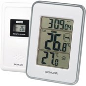 Sencor - Digitalni termometer z brezžičnim senzorjem 2xAAA bel