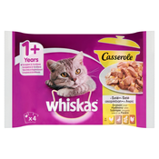 WHISKAS Hrana za macke Cat Casserole živina 4x85g