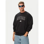adidas Majica Trefoil Essentials IA7532 Črna Loose Fit