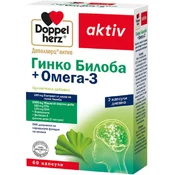 Doppelherz Aktiv Ginko Biloba + Omega-3, 60 kapsule