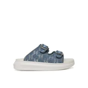 Karl Lagerfeld Nizki natikači Kapri  moder denim / srebrna