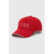 Kapa sa šiltom Boss Green BOSS GREEN boja: crvena, s aplikacijom