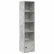Vidaxl Knjižna omara betonsko siva 31x24x127 cm inženirski les