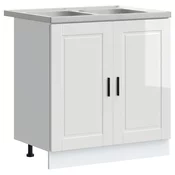 Kuhinjski ormaric za sudoper s pohranom Porto 2 pcs Bijelo