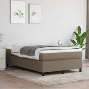 shumee vidaXL Posteljni okvir brez vzmetnice, taupe, 120x200 cm, oblazinjen s tkanino