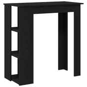 Vidaxl Barska miza Črna Orehovina 102 x 50 x 103,5 cm Konstruiran les