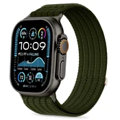 Tech-protect Nylon sport pašček za Apple Watch (44 / 45 / 46 / 49 mm), military green