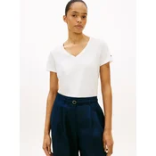 Tommy Hilfiger Majica WW0WW48704 Bela Regular Fit