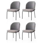 Hanah Home Set trpezarijskih stolica Dore 175 V4, 4 komada, Sivi