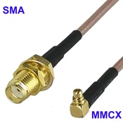 shumee Pigtail MMCX RA vtič/SMA vtičnica RG316 15cm