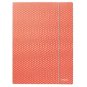 Gumena mapa, karton, A4, ESSELTE ColourBreeze, koralna 628494
