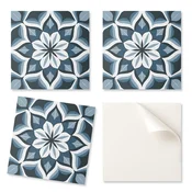shumee PVC stenske ploščice z vzorcem za dekoracijo prostora, cvetlična simetrija 20x20x20 cm