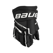 Hokejske rokavice Bauer Supreme Mach Black/White Youth 9 palcev