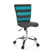MID.YOU Mladinski Vrtljivi Stol Kiddy Comfort I, Siva, Turkizna