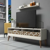 Hanah home TV Komoda Line Krem