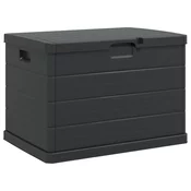 vidaXL vidaXL Zunanja shranjevalna skrinja Antracit 77,5x54,5x53 cm Plastika 170 L, (22047394)