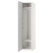 PAX / AHEIM Kombinacija garderobera, bela/ogledalo, 50x60x236 cm