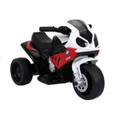 shumee BMW S1000RR baterijski tricikel za otroke LED luči rdeče barve