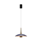MAXLIGHT P0675 - LED lestenec na vrvici MANUKA LED/12W/230V premer 28 cm zlata/modra