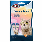 Trixie Cat Creamy Snack - tuna in bele ribe 5 x 14 g