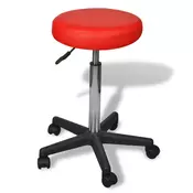 VIDAXL pisarniški stolček, rdeč