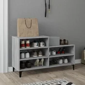 Vidaxl vidaXL Omarica za čevlje, siva, hrast sonoma, 102x36x60 cm