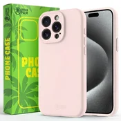 Silikonski ovitek iPhone 15 Pro Max za MagSafe, pudrasto roza
