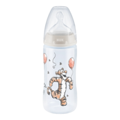 NUK Plasticna flašica za bebe, 300ml, 0-6m, Svetlosiva