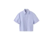 MANGO Bluza MANELI svetlo modra / bela