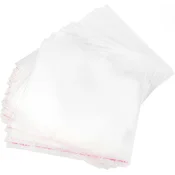 Ruby Celofanske vrecice za pakiranje vrecice bijele 30x30 cm OPP 30 mikrona samoljepljivo zatvaranje, set 200 kom, glatke prozirne (unutarnje 30x26,5 cm)