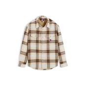 Tommy Jeans Srajca bež/rjava/bela