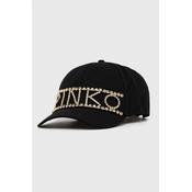 Pamucna kapa sa šiltom Pinko boja: crna, s aplikacijom