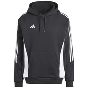 Adidas Tiro 24 Sweat Hooded Črna moška jopica z dolgo kapuco IJ7673