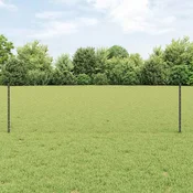 Šesterokotna ograja s stebrom 10 x 0,6 m Jeklo s PVC premazom