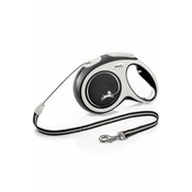 Flexi Comfort Cord Povodac, M, 8m, Crno-beli