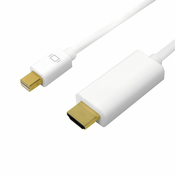 LogiLink Mini DisplayPort to HDMI Cable (4K/30Hz) M/M 2m CV0123