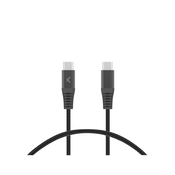 Ksix ultrahiter kabel USB-C na USB-C, 60W, pleten, ojačani konektorji, 2m, črn
