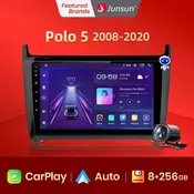 Junsun V1pro AI Voice Android Auto Radio For VW Volkswagen POLO 5 sedan 2008-2020 Carplay 4G Car Multimedia GPS 2din autoradio