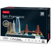 3D slagalica Cubic Fun od 90 dijelova - San Francisco