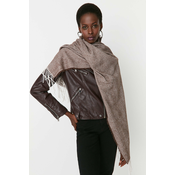 Trendyol Womens Brown Soft-textured Scarf