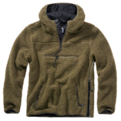 Brandit Teddyfleece Worker Pullover, olivno zelena