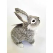 Rayher. Zajček, 11cm, sivo bel, premium kvaliteta