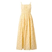 Abercrombie & Fitch Poletna obleka temno rjava/limona/zelena/pastelno rdeča