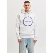 JACK & JONES Majica JJBENSON encijan / pegasto bela