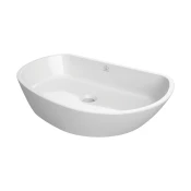 NADPULTNI UMIVALNIK LOTUS AQS10 60x37cm UMETNI KAMEN, BEL MAT | Topdom