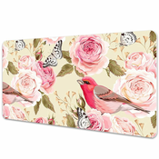 Decormat Namizna podloga Birds flowers butterflies 100x50 cm