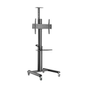 Gembird TVS-70T-02 Aluminijasto talno stojalo za TV s kolesi 37-70 Črn